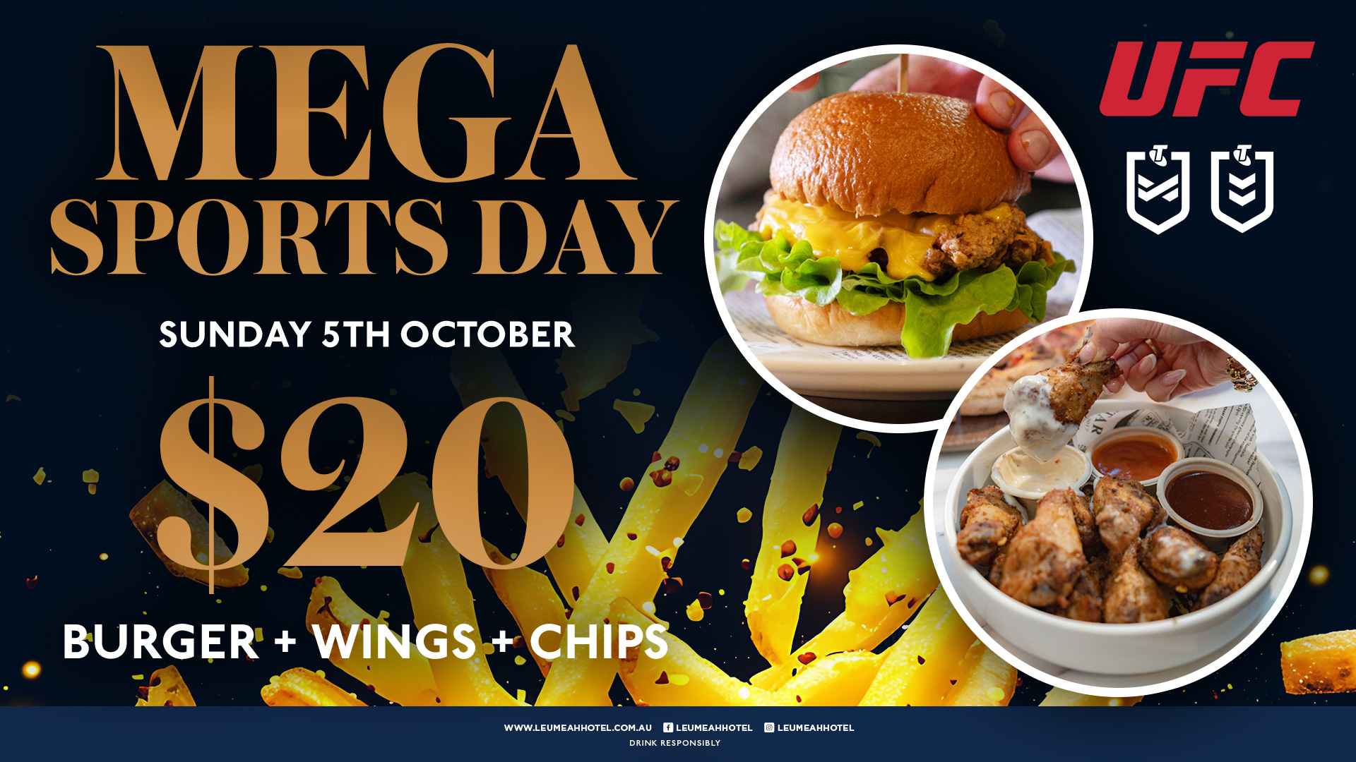 $20 MEGA SPORTS DAY PROMO